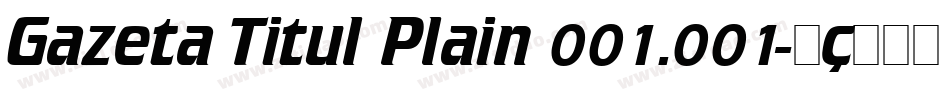 Gazeta Titul Plain 001.001字体转换